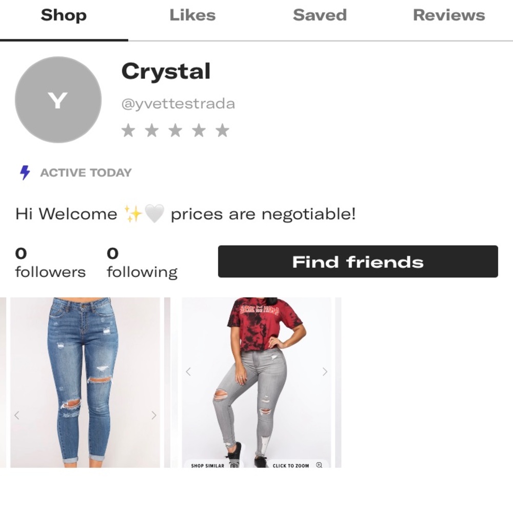 DEPOP Closet !! Yvettestrada
